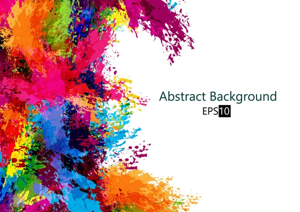 抽象ベクトルスプラッシュセットペイントの色 塗装用スプラッシュセットベクターイラストデザイン — ストックベクタ