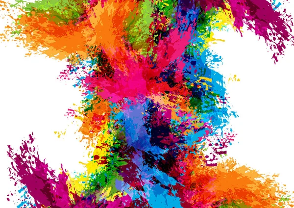 Abstract Vector Splash Paint Color Background Paint Splash Color Vector — Stock Vector