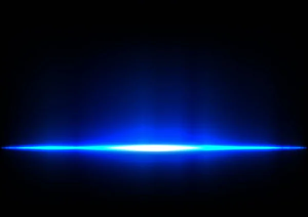 Mavi Arkaplanda Soyut Vektör Parlak Çizgisi Mavi Işık Arkaplanı Vektör — Stok Vektör