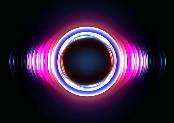 Abstrakt Vektor Kreis Neon Farbe Modernes Konzept Hintergrund Abstrakt Kreis — Stockvektor