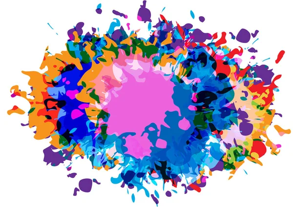 Abstract Vector Splatter Paint Color Background Design Illustration Vector Design — Stock Vector