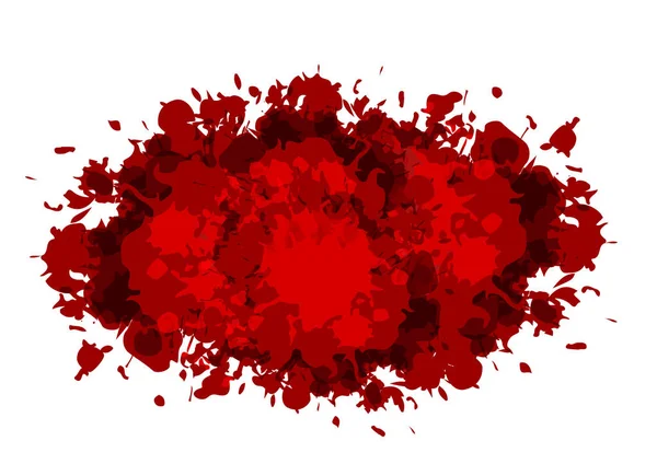 Abstraktní Vektorové Cákance Červené Barvy Izolované Pozadí Design Návrh Ilustračního — Stockový vektor