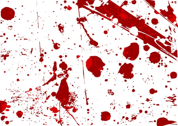 Abstrakter Vektor Splatter Rote Farbe Isolierte Hintergrunddesign Illustrationsvektordesign — Stockvektor