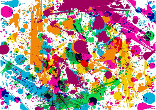 Abstract Vector Splatter Multi Color Background Design Illustration Vector Design — 图库矢量图片#