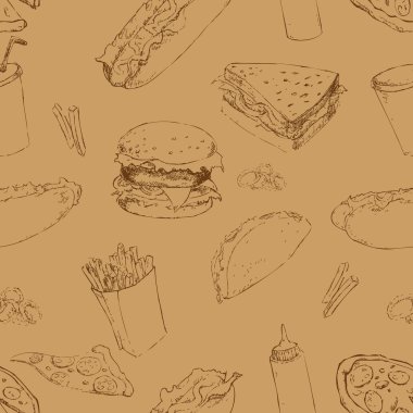 Fast food sorunsuz arka plan