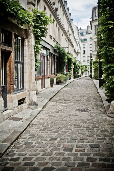 Street with cobbles