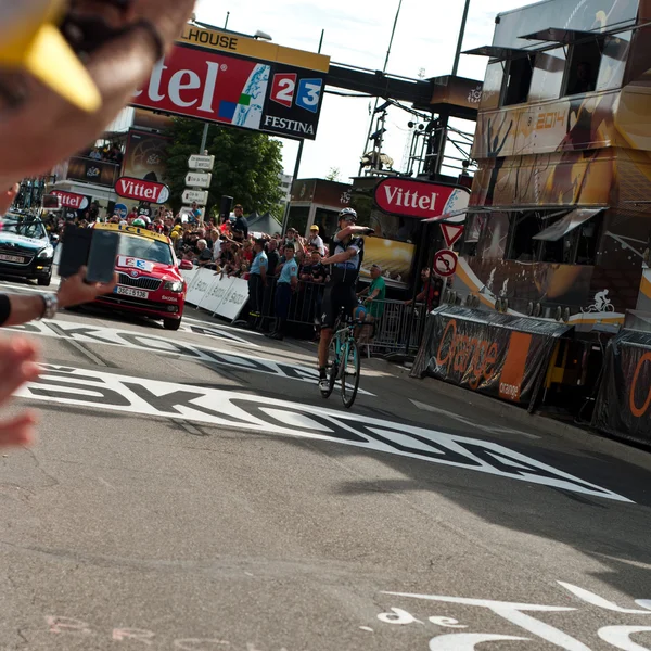 MULHOUSE - FRANCE - 13 juillet 2014 - tour de France - cylist — Photo