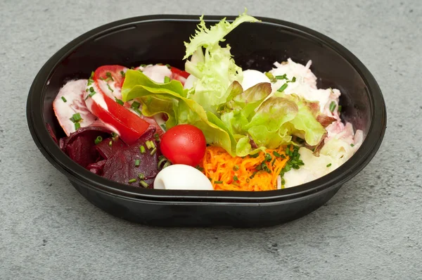 Rychlé občerstvení salát — Stock fotografie