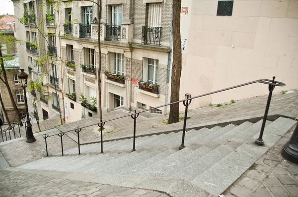 Σκάλες στη Μονμάρτρη Παρίσι — Φωτογραφία Αρχείου