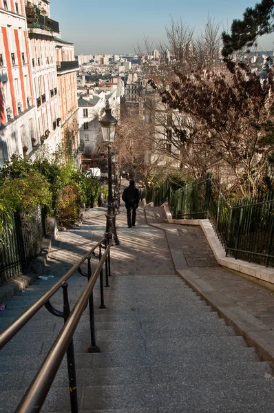 Trappor i montmartre paris — Stockfoto