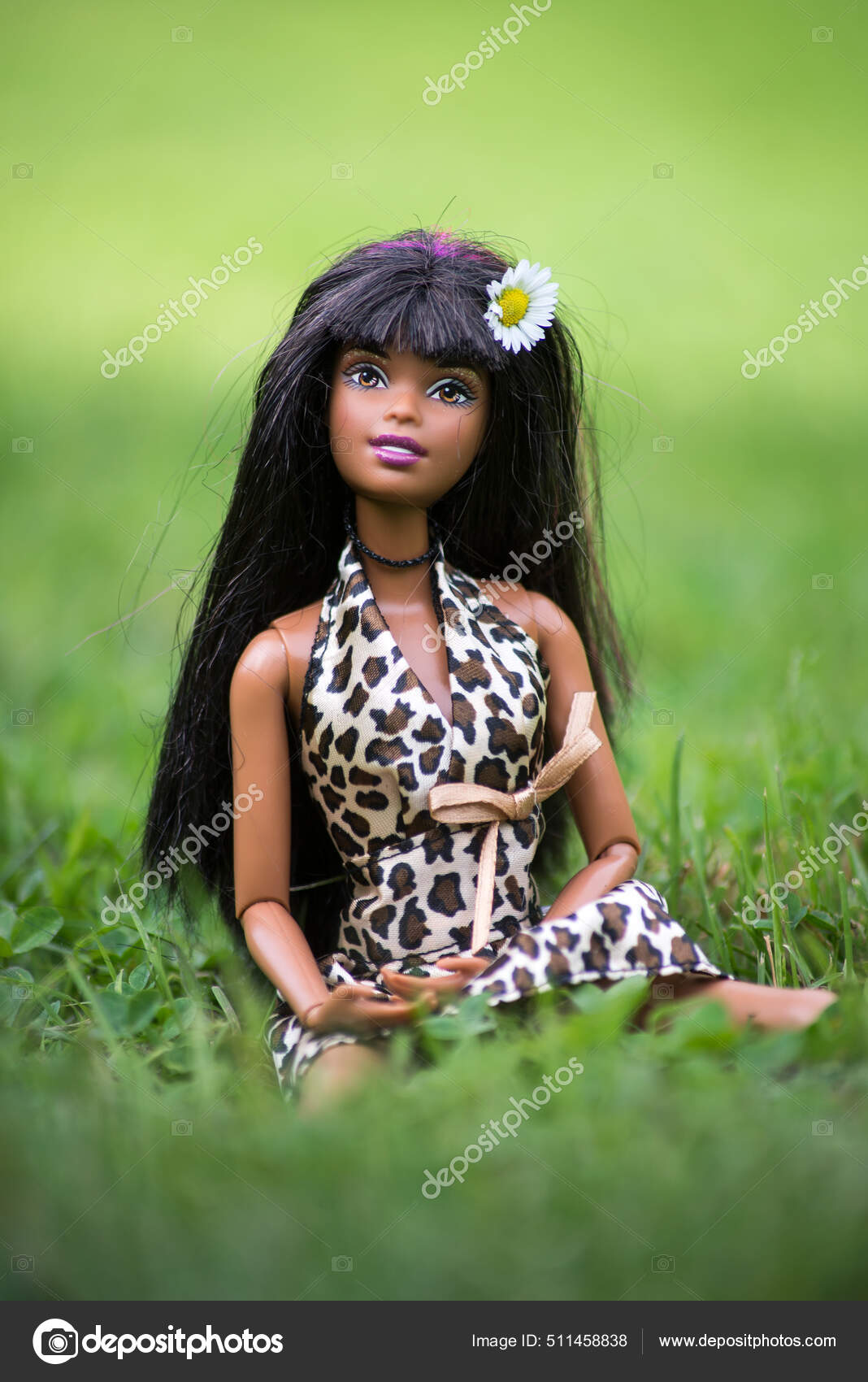 Mulhouse France September 2021 Portrait Black Barbie Doll Wearing Printed –  Stock Editorial Photo © NeydtStock #511458838