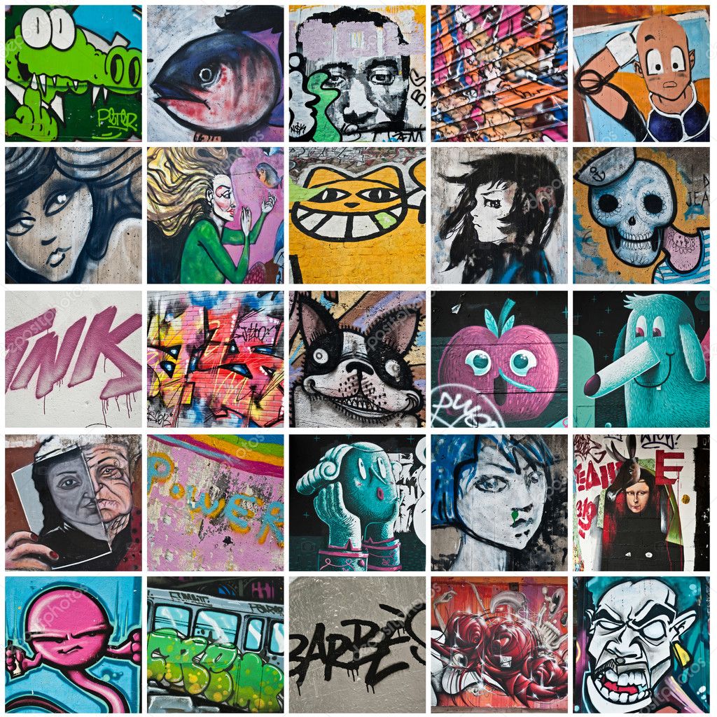 Urban art collage Stock Editorial Photo © NeydtStock 51683307