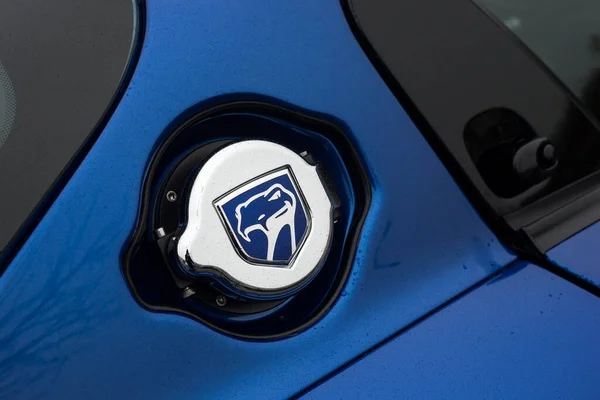 Mulhouse France November 2021 Close Gas Tank Blue Dodge Viper — 图库照片