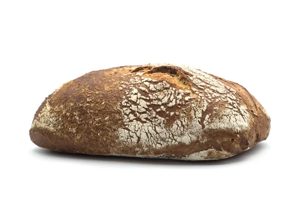 Κλείσιμο Του Παραδοσιακού Γαλλικού Ψωμιού Λευκό Φόντο — Φωτογραφία Αρχείου