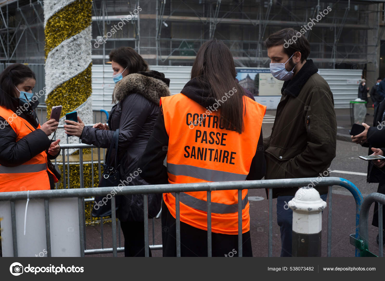 Страсбург Франция Декабря 2021 Года Портрет Заднем Плане