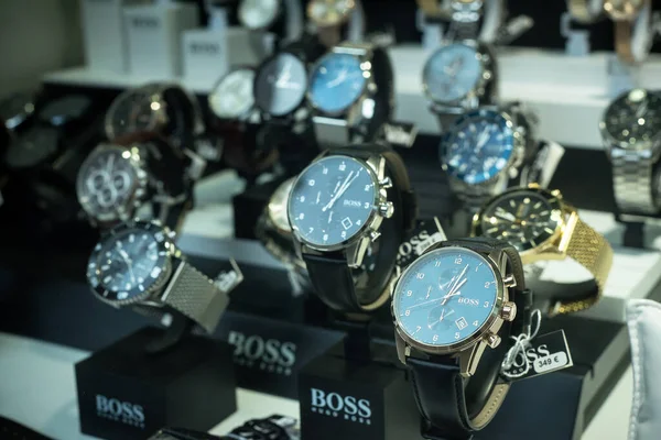 Colmar Francia Gennaio 2022 Primo Piano Degli Orologi Hugo Boss — Foto Stock