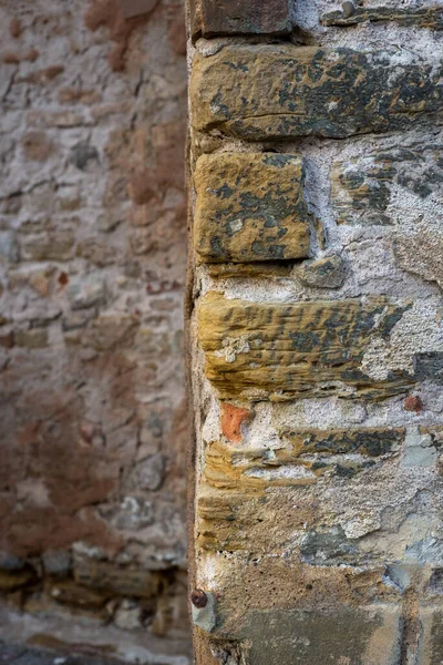 Closeup Ancient Stoned Wall Texture — Stock Photo, Image