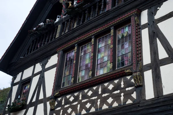 Retail Medieval Architecture Famous Village Kaysersberg France — Stock Photo, Image