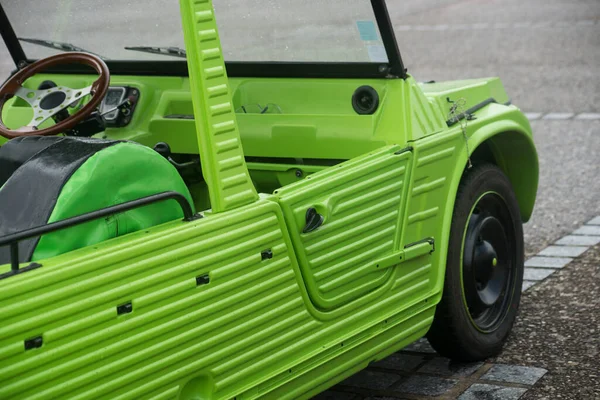 Lutterbach France June 2022 Closeup Green Citroen Mehari Parked Street — Stock Photo, Image