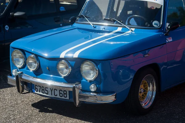 Lutterbach Francia Julio 2022 Vista Frontal Del Renault Gordini Azul — Foto de Stock