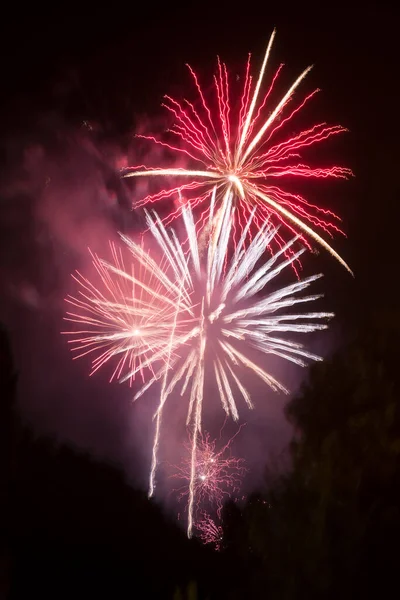 View French Firework Mulhouse July 2022 — Foto Stock
