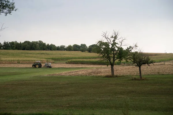 Panorama Rural Landscape Stormy Day — 图库照片