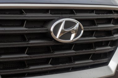 Grodno, Belarus - 11.06.2021: Hyundai Creta 2021 Radyatör Izgarası (Hyundai IX25)