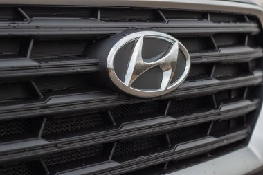Grodno, Belarus - 11.06.2021: Hyundai Creta 2021 Radyatör Izgarası (Hyundai IX25)