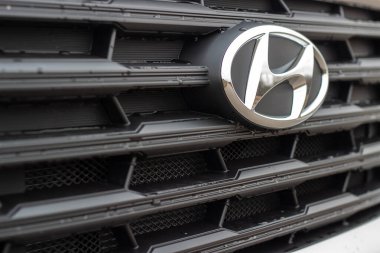 Grodno, Belarus - 11.06.2021: Hyundai Creta 2021 Radyatör Izgarası (Hyundai IX25)