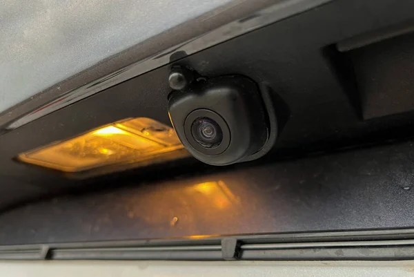Exterior New Car Rear View Camera Easier Parking — Stock Photo, Image