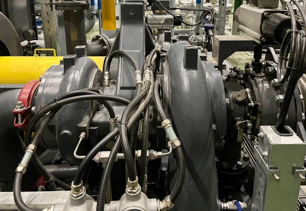 Turbocompressore Azoto Compressore Comprime Gas Azotato Applicazioni Industriali — Foto Stock