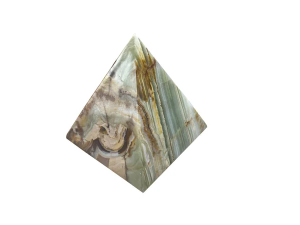 Decorative Pyramid Onyx Close Pyramid Beautiful Onyx Stone — Stock Photo, Image