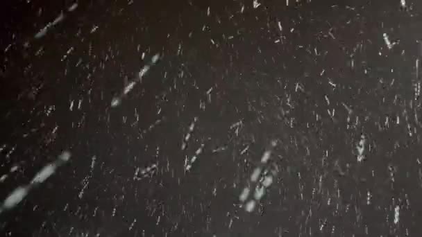 空から降る雪の眺め — ストック動画