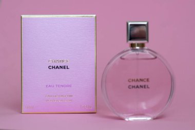 Grodno, Belarus - 02.22.2022: Chanel EAU Tendre parfümü