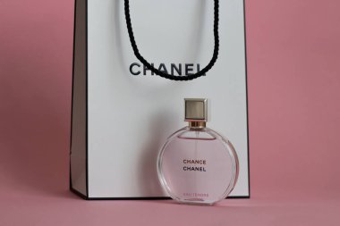 Grodno, Belarus - 02.22.2022: Chanel EAU Tendre parfümü