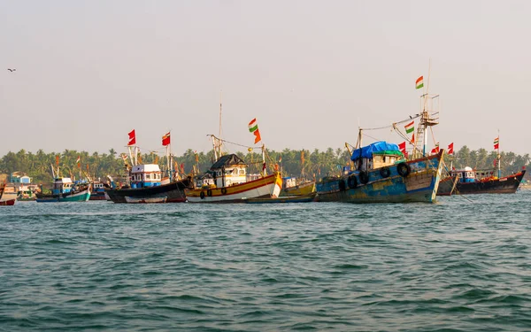 Sindhudurg India December 2021 Troller Type Fishing Boat Coastal Maharashtra — Fotografia de Stock