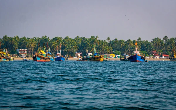 Sindhudurg India December 2021 Troller Type Fishing Boat Coastal Maharashtra — стокове фото