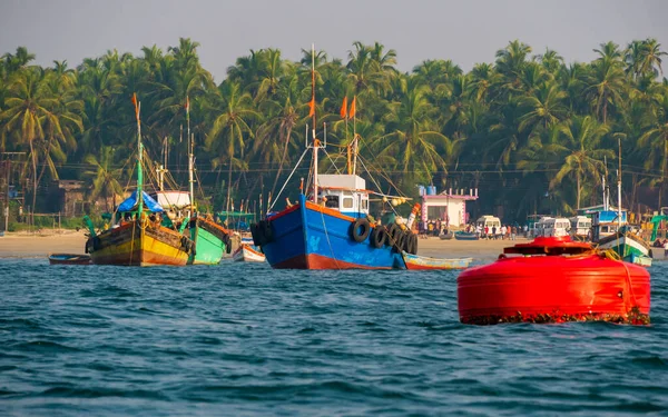 Sindhudurg Índia Dezembro 2021 Troller Tipo Barco Pesca Região Costeira — Fotografia de Stock