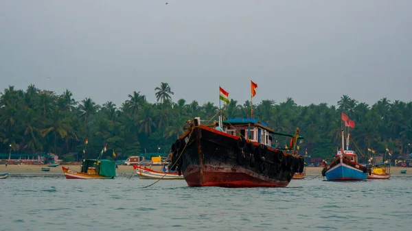 Sindhudurg Inde Décembre 2021 Bateau Pêche Type Troller Dans Région — Photo