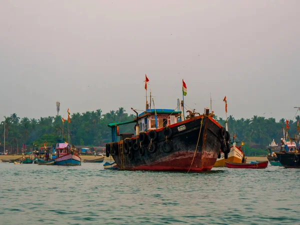Sindhudurg India Aralık 2021 Troller Tipi Balıkçı Teknesi Sindhudurg Bölgesi — Stok fotoğraf