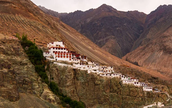 Diskit Manastırı Diskit Gompa Hindistan Kuzeyindeki Nubra Vadisi Ndeki Eski — Stok fotoğraf