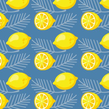 Desen ağ deseni limon arkaplan dokusu - Vektör illüstrasyonu