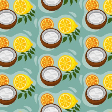 Desen web desenli hindistan cevizi arkaplan dokusu - Vektör illüstrasyonu