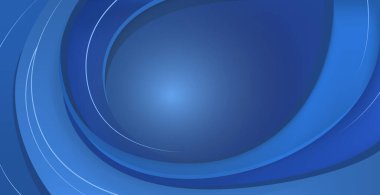 Mavi arkaplandaki ses çizgileri - Panoramik Vektör Arkaplan illüstrasyonu