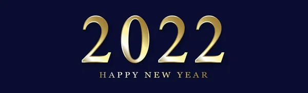 Feliz Ano Novo 2022 Feriado Natal Banner Web Ilustração Vetorial —  Vetores de Stock
