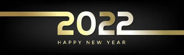 Feliz Año Nuevo 2022 Fiesta Navidad Banner Web Para Publicidad — Vector de stock