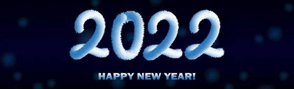 Happy new year 2022, christmas holiday, web banner for advertising - Vector illustration