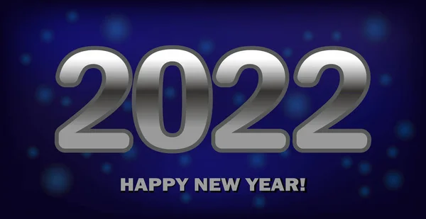 Feliz Año Nuevo 2022 Fiesta Navidad Banner Web Para Publicidad — Archivo Imágenes Vectoriales
