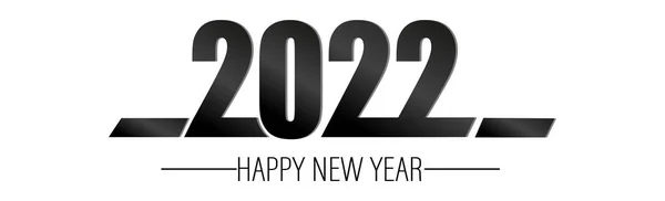 Felice Anno Nuovo 2022 Festa Natale Banner Web Pubblicità Illustrazione — Vettoriale Stock