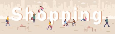 Reklam için panoramik web şablonu - Vektör